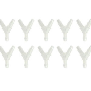 Y Tube Fitting with 400 Series Barbs, 1/16" (1.6 mm) ID Tubing (100 pc)
